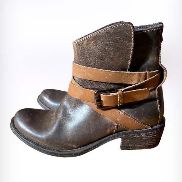 NEW Rudsak Leather Ankle Boots Brown Size 38 - Picture 1 of 11